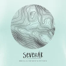 Severák - vrstevnice v kruhu