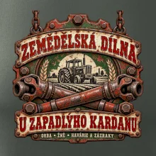 Zemědělská dílna u zapadlého kardanu