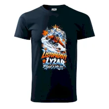 Listopadový lyžař král zasněžených svahů