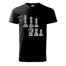 Šachové figurky kreslené