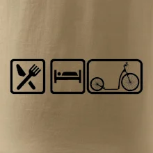 Eat sleep koloběžka velké a malé kolo