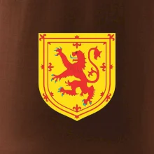 Skotský lev na hrudi