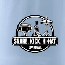 Snare kick hi-hat opakovat - bubenické trio