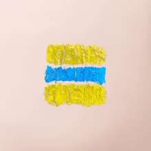 Turistická Cyklo značka - žluto modrá