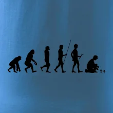 Evoluce houbař muž