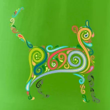 Kočka barevné křivky