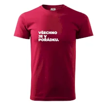 VŠECHNO JE V POŘÁDKU.