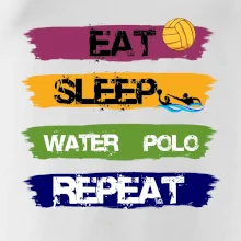 Eat sleep watter polo barevné