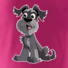 Knírač kreslený sedící