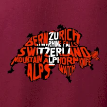 Mapy - názvy měst - Švýcarsko