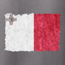 Vlajka Malta okousaná