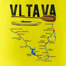Mapa řeky Vltavy