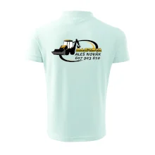 Bagrista v kruhu - vlastní nápis