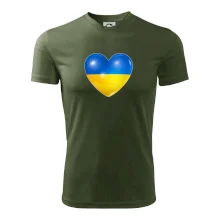 Ukrajina srdce vlajka Ukrajina srdce vlajka
