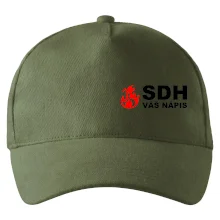 SDH nápis (oheň, název sboru - vlastní nápis)