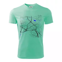 Praha - 14100 mapa s vodními toky