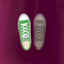 Párové boty - zelené