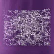 Mapy měst černobílé Praha