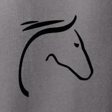 Kůň - hlava silueta