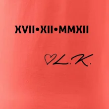 Datum výročí a iniciály