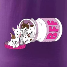Bullterrier Friends Forever růžové (Pecka design)
