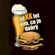 Pivo a burger vím co je dobrý