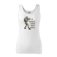 Růže ve zbrani, make love not war