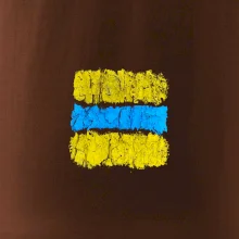 Turistická Cyklo značka - žluto modrá