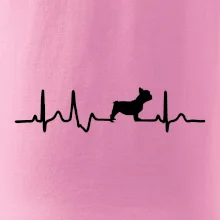 EKG Francouzský buldoček z boku