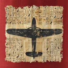 Egyptské hieroglyfy letadlo