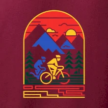 Cyklista na horách - logo