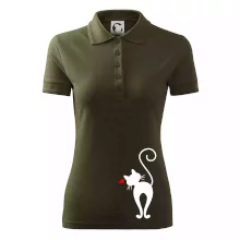 Zamilovaná kočka zezadu