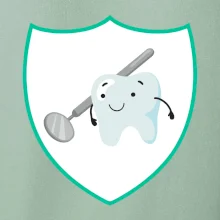 Zoubek na prsu - zrcátko