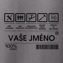 Vaše jméno - čárový kód