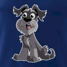 Knírač kreslený sedící