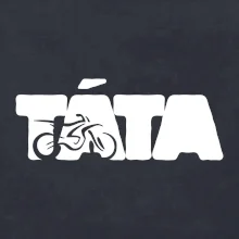 Táta nápis - motorka enduro