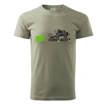 Kombajnista zelená a žlutá