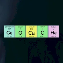 Geocache - periodická tabulka