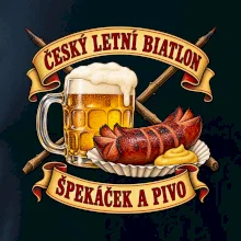 Český letní biatlon špekáček a pivo