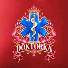 Doktorka - stuhy a kříž