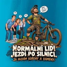 Normální lidi jezdí po silnici cyklistický humor