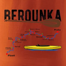 Mapa řeky Berounky