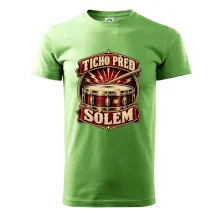 Ticho před sólem - vintage bubenický emblém