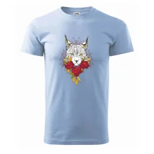 Rys s červenými růžemi  (Pecka design)