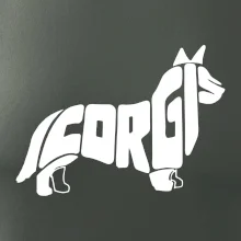 Corgi - nápis v těle Corgi - nápis v těle