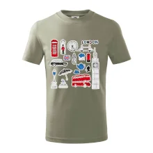 Velká Británie - kreslené ikonky