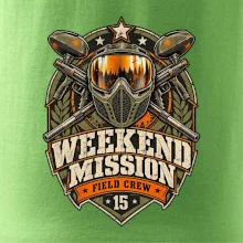 Víkendová mise vintage paintball odznak