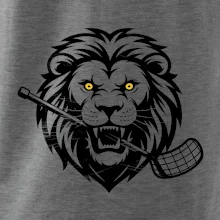 Floorball - Lev s hokejkou v tlamě