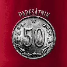 Padesátník 1963 - 1978 s nápisem