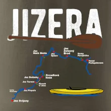 Mapa řeky Jizery